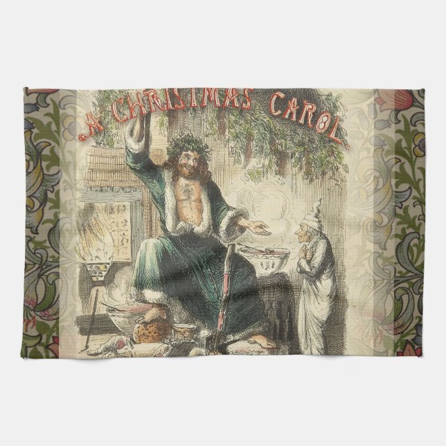 Ghost of Christmas Present Scrooge  Towel (Horizontal)