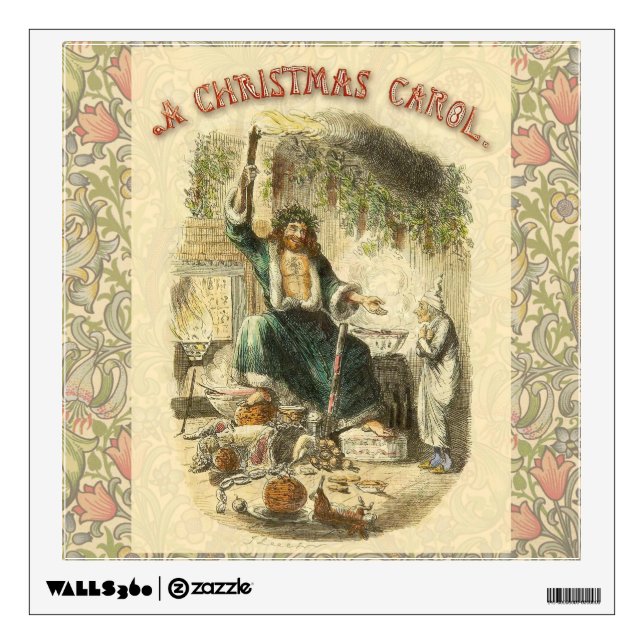 Ghost of Christmas Present Scrooge  Wall Sticker (Front)