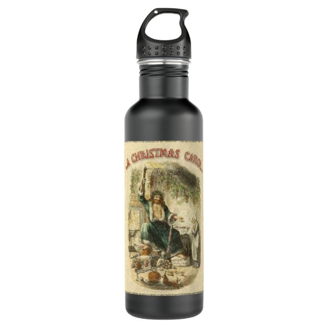 Ghost of Christmas Present Scrooge  Water Bottle (Front)