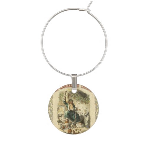 Ghost of Christmas Present Scrooge  Wine Glass Charm