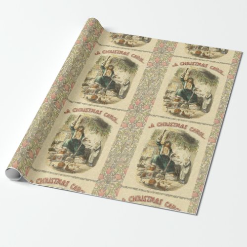 Ghost of Christmas Present Scrooge  Wrapping Paper