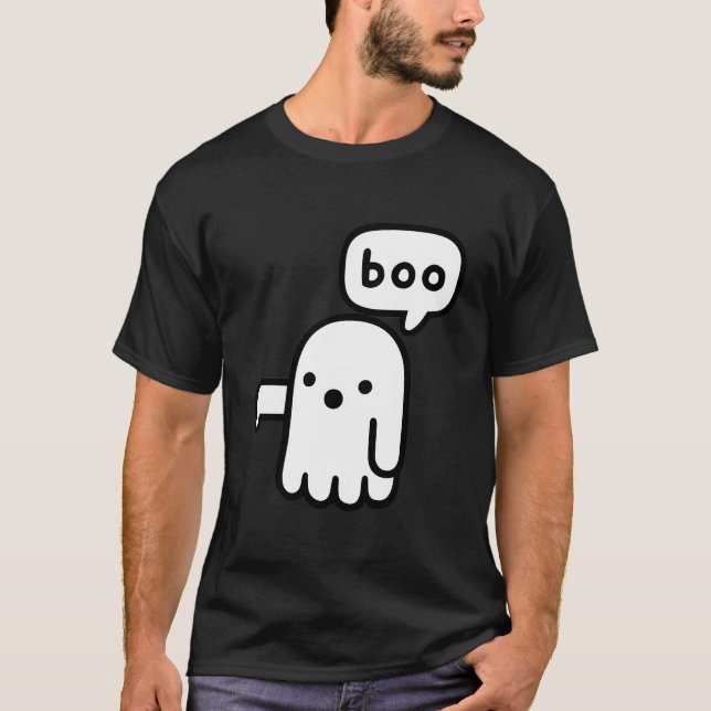Ghost Of Disapproval - Funny Cute Boo T-Shirt (Front)