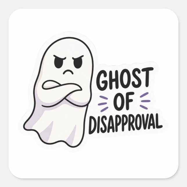 Ghost of Disapproval Sticker Sticker (Front)