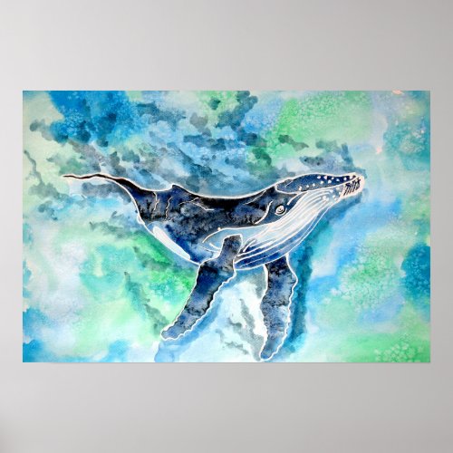 Ghost of Humpback Whale Poster