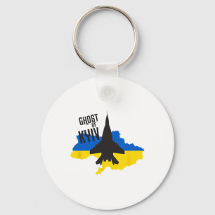 Ghost Of Kyiv - Mig 29 Fight Pilot Ace Of Ukraine Keychain