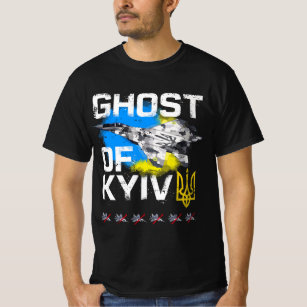 GHOST OF KYIV Ukraine fighter jet  T-Shirt
