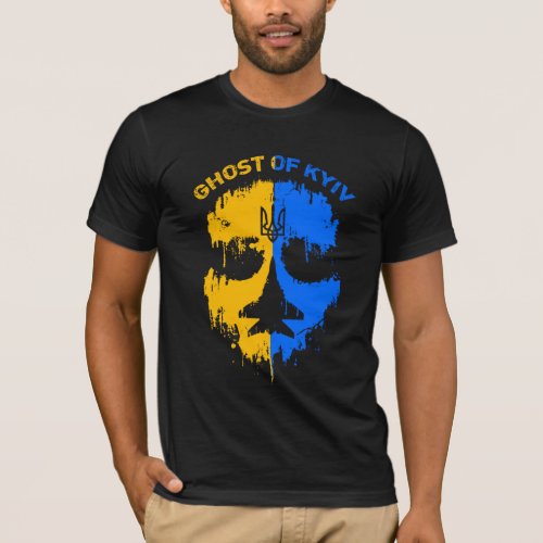 Ghost of Kyiv Ukrainian flag fighter jet pilot     T_Shirt