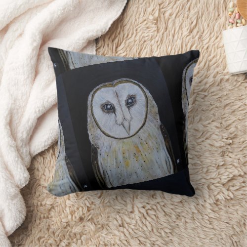 Ghost of the Night Painting by Alfred Fox Throw Pillow