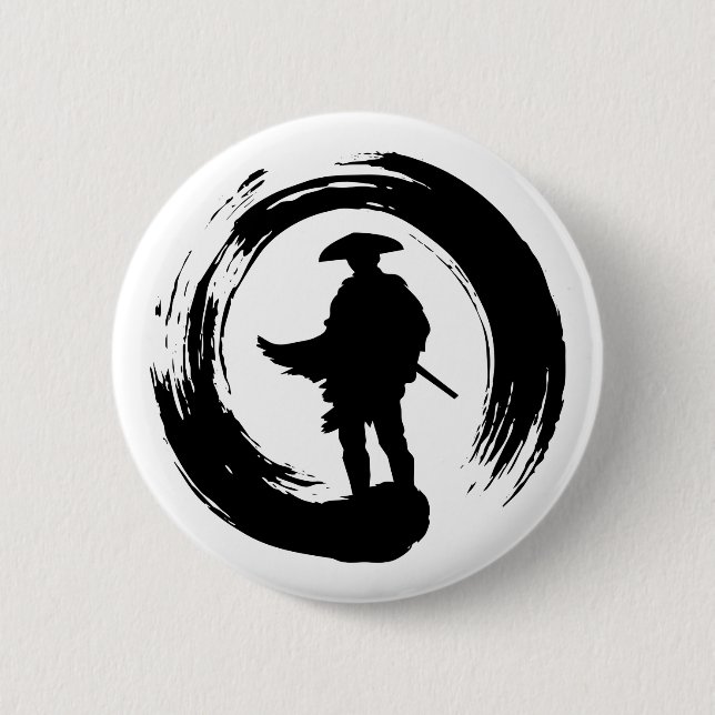 GHOST OF TSUSHIMA NINJA POSE LOGO BUTTON (Front)