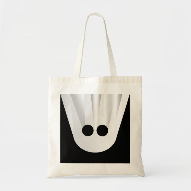 Ghost - over-the-head costume tote bag (Front)