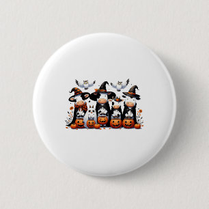 Ghost Owls Cows Halloween Animals Cow Lover Spooky Button