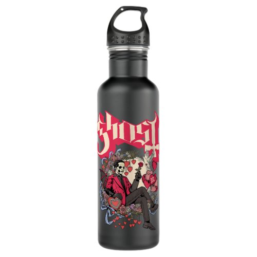 Ghost _ Papa Cupid Valentines Day  Stainless Steel Water Bottle