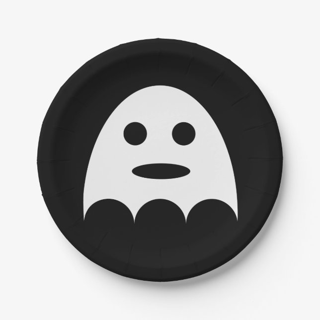 Ghost Paper Plates (Front)