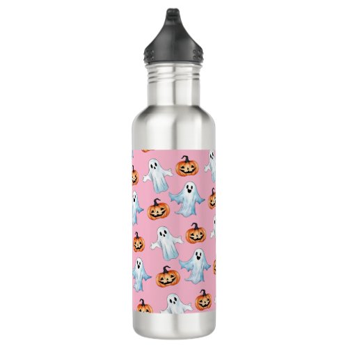 Ghost Party In Pink Stainless Steel Water Bottle