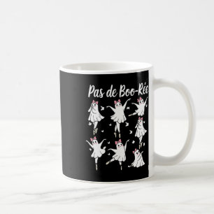 Ghost Pas De Boo-rée Llet Dancer Spooky Halloween Coffee Mug