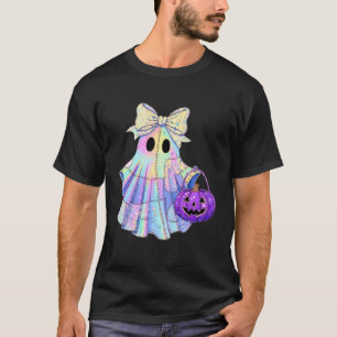 Ghost Patchwork Pumpkin Halloween Quilting Sewers T-Shirt