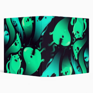 Ghost pattern 3 ring binder