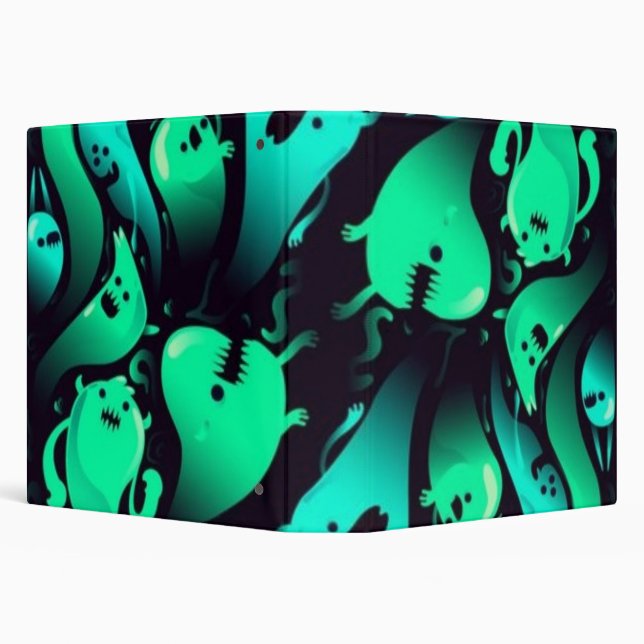 Ghost pattern 3 ring binder (Background)