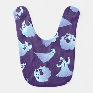 Ghost pattern baby bib
