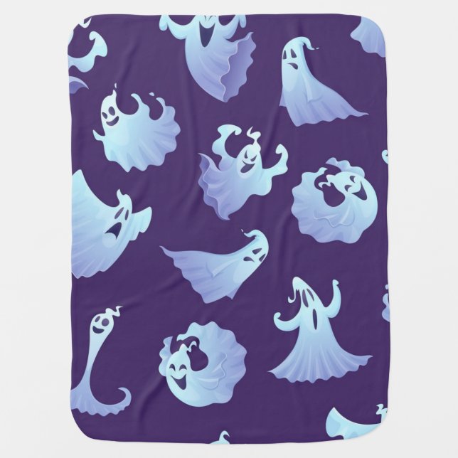 Ghost pattern baby blanket (Front)