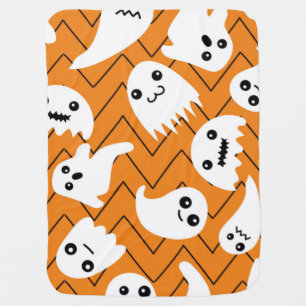 Ghost pattern baby blanket
