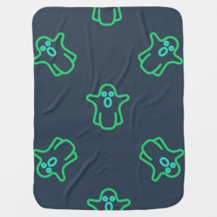 Ghost pattern baby blanket