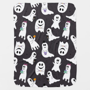 Ghost pattern baby blanket