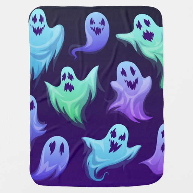 Ghost pattern baby blanket (Front)