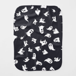 Ghost pattern baby burp cloth
