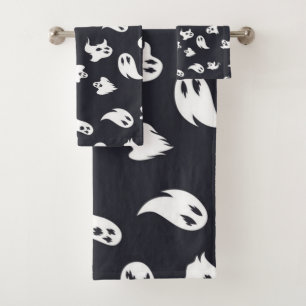 Ghost pattern bath towel set