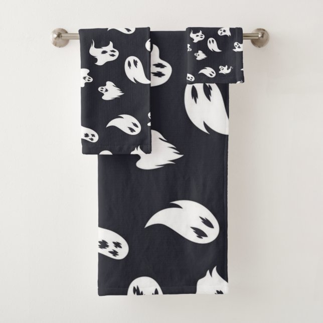Ghost pattern bath towel set (Insitu)