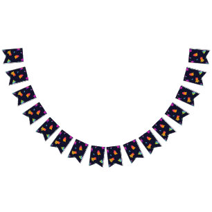 Ghost pattern bunting flags