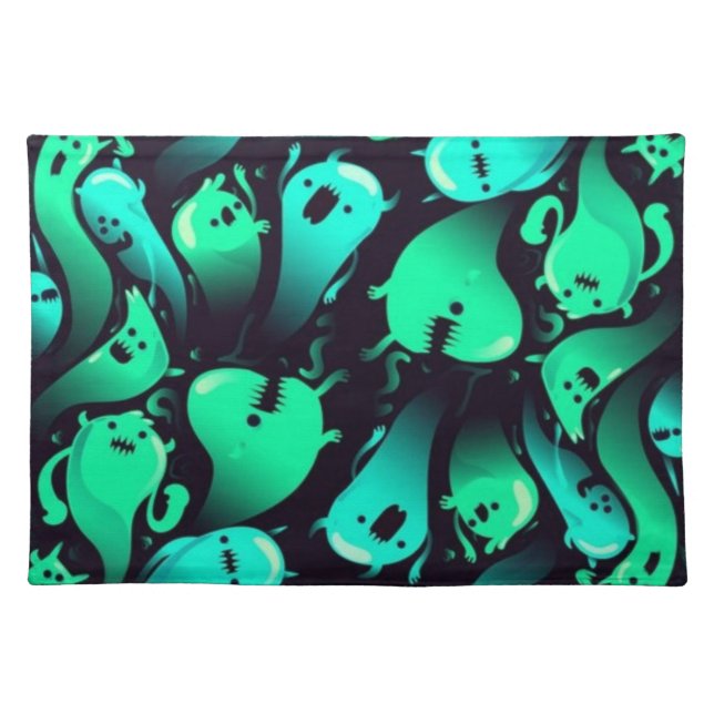 Ghost pattern cloth placemat (Front)