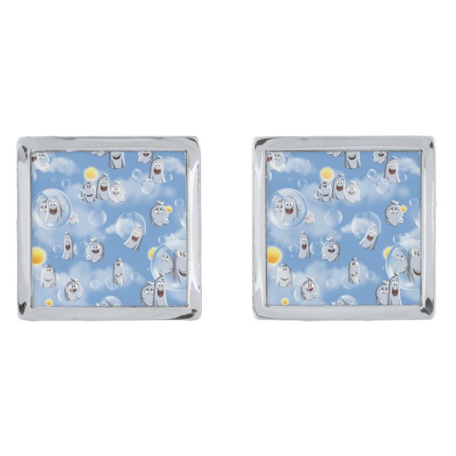 Ghost Pattern Cufflinks (Front)