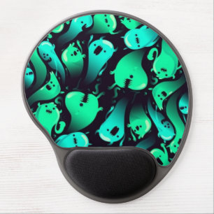 Ghost pattern gel mouse pad