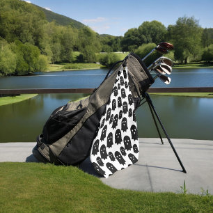 ghost pattern golf towel