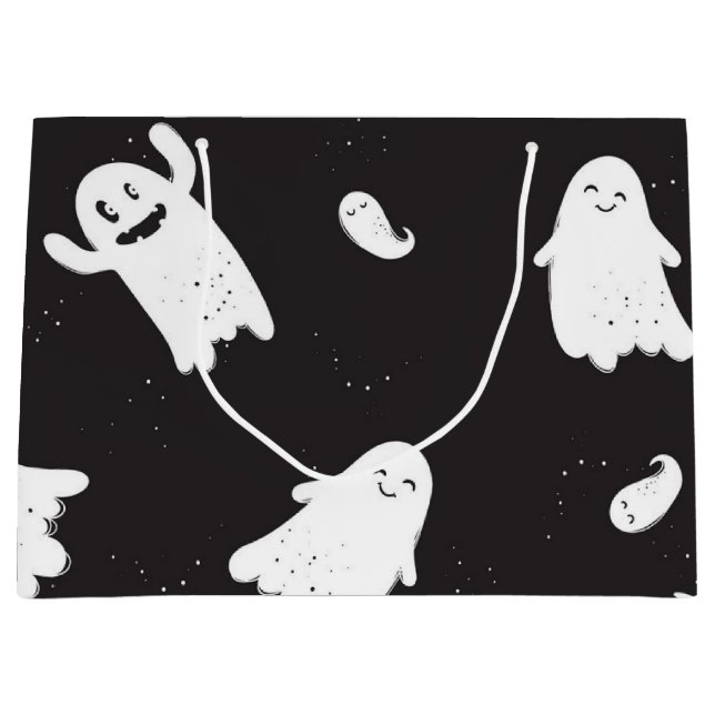 Ghost pattern large gift bag (Front)