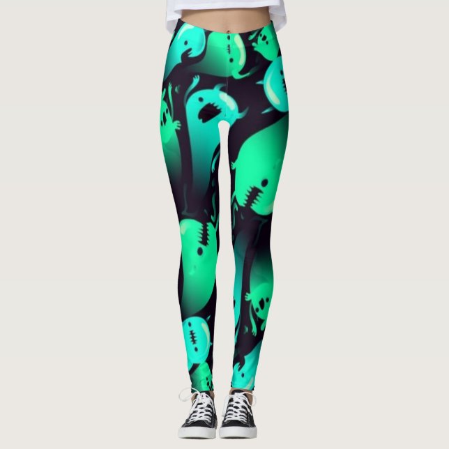 Ghost pattern leggings (Front)