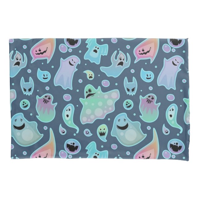 Ghost pattern pillow case (Front-Left)