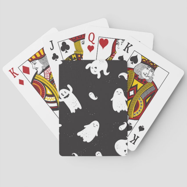 Ghost pattern poker cards (Back)