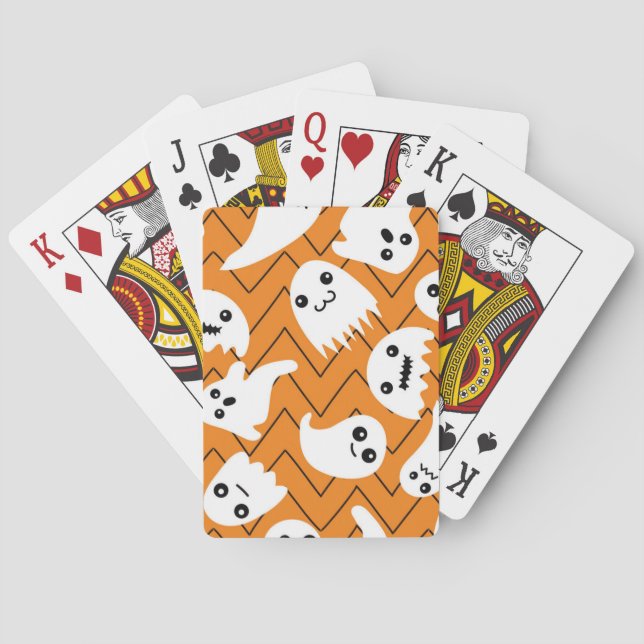 Ghost pattern poker cards (Back)