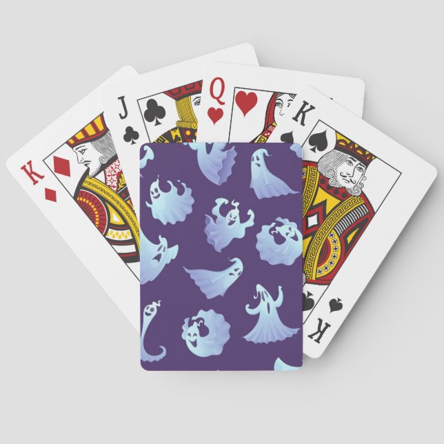 Ghost pattern poker cards (Back)