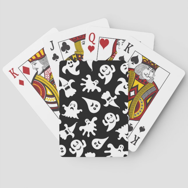 Ghost pattern poker cards (Back)
