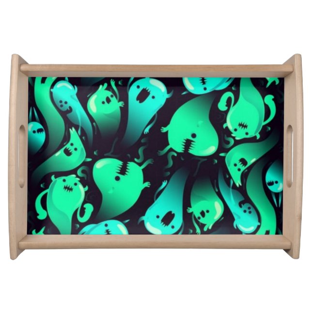 Ghost pattern serving tray (Front)
