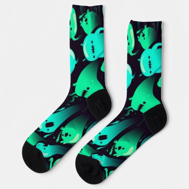 Ghost pattern socks (Left)