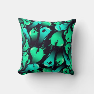 Ghost pattern throw pillow