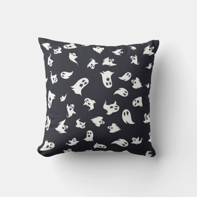 Ghost pattern throw pillow (Front)