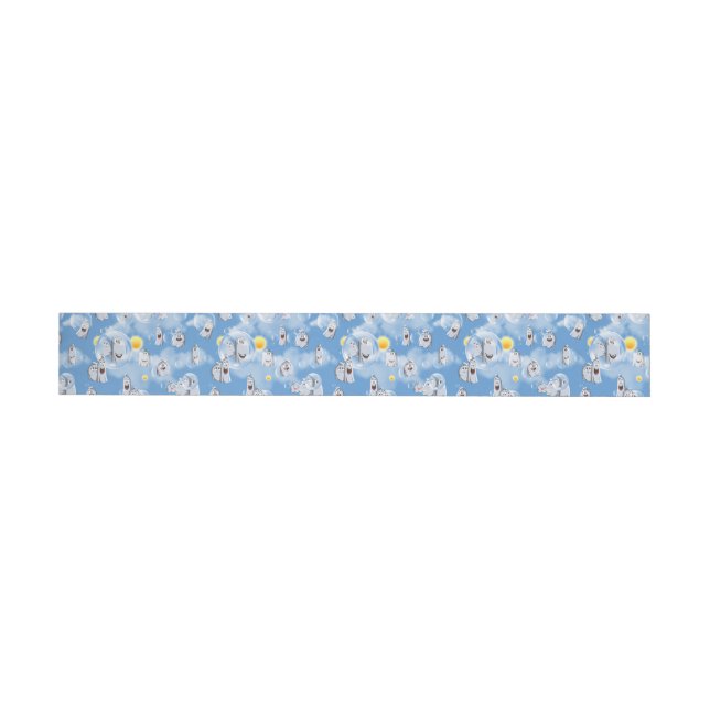 Ghost Pattern Wrap Around Address Label (Individual)