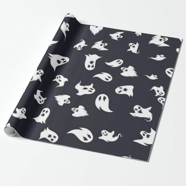 Ghost pattern wrapping paper (Unrolled)