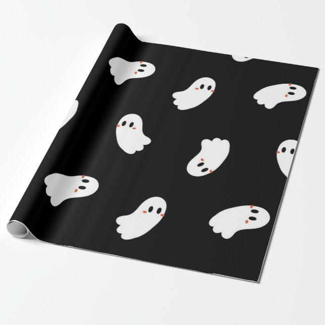 Ghost pattern wrapping paper (Unrolled)